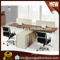 Two seater MDF melamine drawer office partition